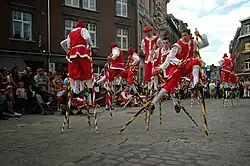 Joust on stilts in Namur (2015)