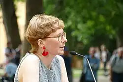 Judith Zander at the Erlanger Poetenfest