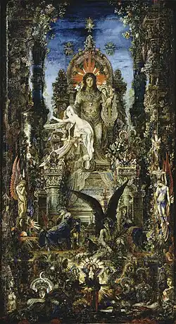 Jupiter and Semele (1894–95), 212 x 118&nbsp;cm, Musée Gustave Moreau