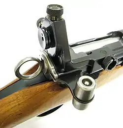 Kar. 31 with W+F diopter rear sight for match shooting.