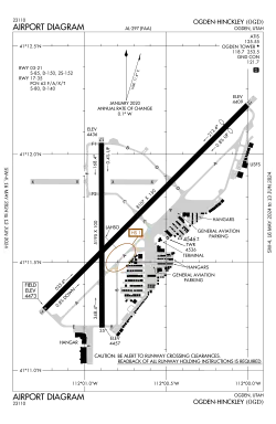 FAA airport diagram as of January 2021