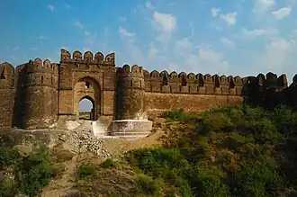 Entrance to the Kabul gate of Rohtas fort