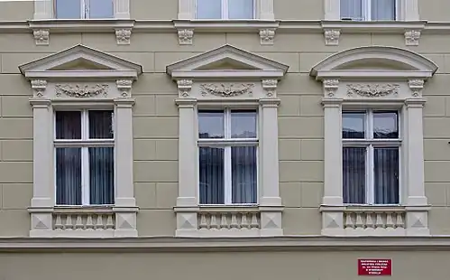 Detail of facade window decoration