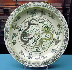 Chinese porcelain-ware, Kangxi era (1662–1722), Qing dynasty. Ancient Chinese porcelain excavated in Mindoro, Philippines; proves the existence of trade between the island and Imperial China. This consequently validates Chinese historical records of the area.