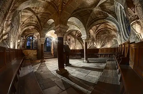 Chapter house at the Cistercian Abbey in Wąchock