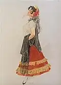 Carmen costume design (1900)