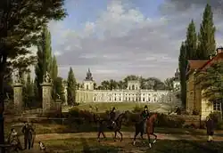 View of Wilanów Palace from the gateway (1833)