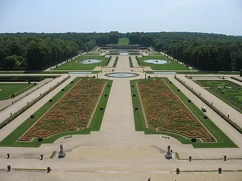 Garden of Vaux-le-Vicomte seen from the château (1656–1661)