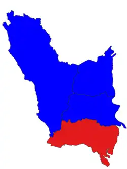 Location in Bago district