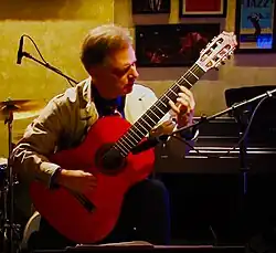 Kayvan Mirhadi in Tehran Jazz Cafe.