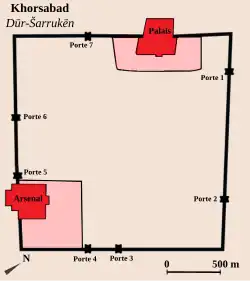 City plan of Dur-Sharrukin