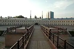 View from the Main gate of the Hospital fort
