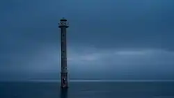 Long exposure of Kiipsaare Lighthouse by moonlight, 2023