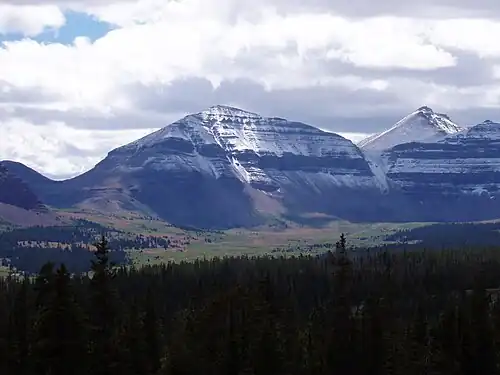 Kings Peak is the highest summit of the Uinta Range and Utah.