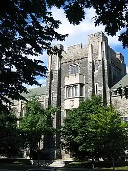 Western entrance and façade (on St. George Street)