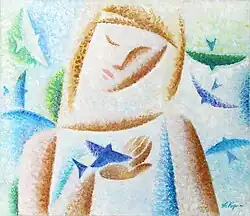 Girl and birds. 2014