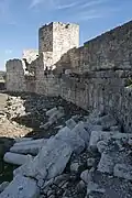 Land castle of Korykos Northwest front