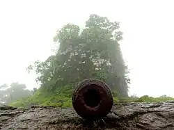 Kotali Fort with two iron guns and one bronze gun