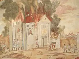 Cloister, Swedish Deluge (polychrome)