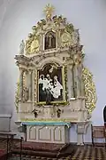 Side altar in the church