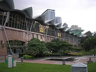 Portions of the park facing the Kuala Lumpur Convention Centre