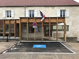 The town hall in La Loye