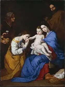 The Holy Family with Saint Anne and Catherine of Alexandria, 1648, 209.6 x 154.3&nbsp;cm., Metropolitan Museum of Art