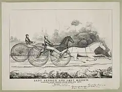 Lady Suffolk and Lady Moscow, Hunting Park Course, Nathaniel Currier, June 13, 1850