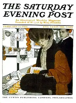 Cover art for the February 13, 1904 issue of The Saturday Evening Post[21]