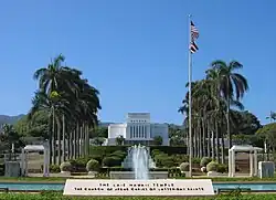 The Laie Hawaii Temple, the fifth oldest LDS Church temple worldwide