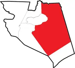 Location of Lake Landing Township within Hyde County