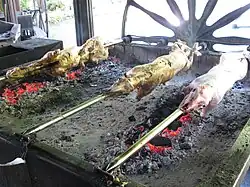 Lamb on the spit Jablanica