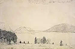 Entrance of Somes Sound Mount Desert Island, Maine (1855), by Fitz Hugh Lane