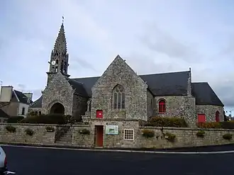 The church of Saint-Barnabé, in Langoëlan