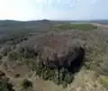 Lapa do Santo. High view the limestone massif in its totality (drone).