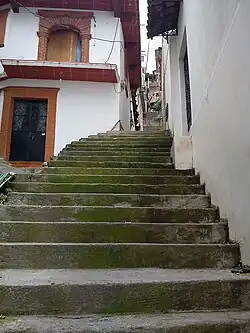 Typical monumental pedestrian steps from Taxco