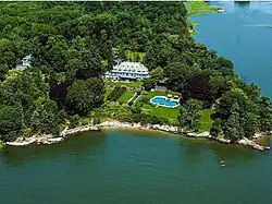 Aerial view of the estate