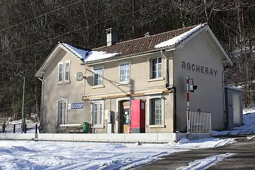 Two story station building