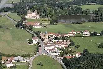 An aerial view of Saint-Pierre-la-Noaille