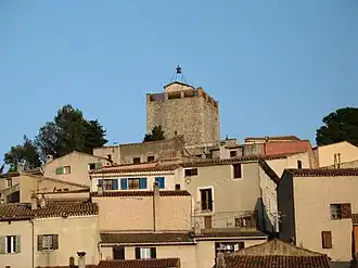The village tower of Le Revest-les-Eaux