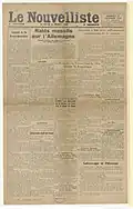 Fake Le Nouvelliste, page 1