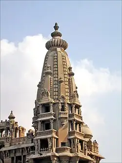 Closeup of the palace's tower