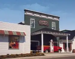 Commercial district in Kidron