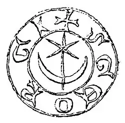 Polish coats of arms, called Leliwa (1334 seal)