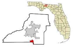 Location in Leon County and the state of Florida