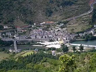 View of Les Vignes and the Tarn River from Causse Méjean