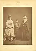 1 and 2. Turkish ladies from Constantinople 3. Turkish schoolboy