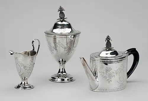 L- I- Tohde's tea set, National Museum of Denmark.