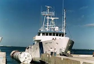 Liberty Star with SRB after STS-87