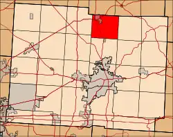 Location in Licking County